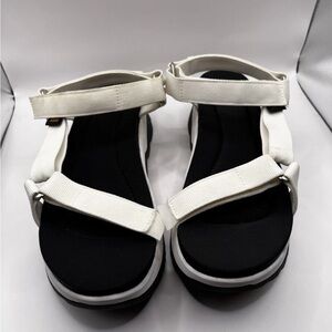 Teva White/Black casual sandals